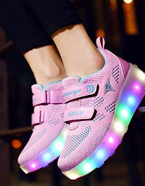 Load image into Gallery viewer, Kids Roller Shoes Boy Girl Sneakers with Wheels Become Sport Sneaker with Led for Christmas Birthday Children Show Gift
