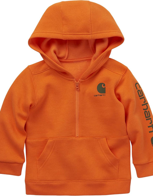 Load image into Gallery viewer, Boys&#39; Long-Sleeve Half-Zip Hooded Sweatshirt
