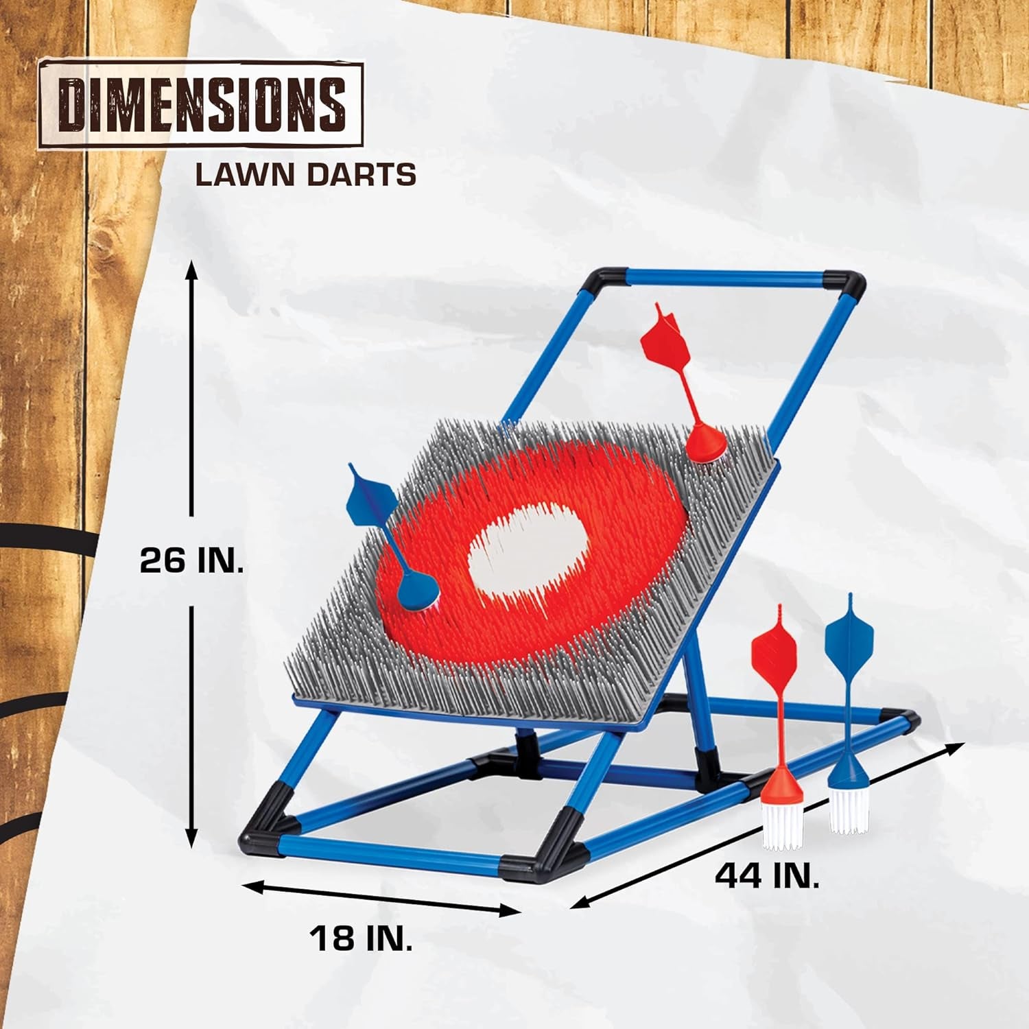 Eastpoint Axe Throw & Lawn Dart Target Sets - Bristle Axe Throwing Target & 2-In-1 Combo Backyard Game for Indoors and Outdoors