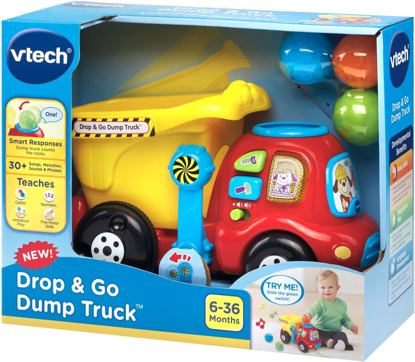 Drop and Go Dump Truck, Yellow