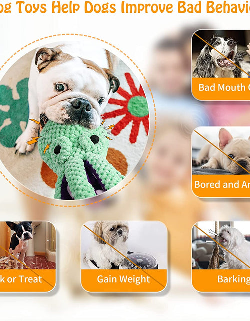 Load image into Gallery viewer, Squeaky Dog Toys for Large Dogs: Plush Dog Toys with Soft Fabric - Pet Toys for Small, Medium, and Large Dogs - Puppy Toys to Keep Them Busy
