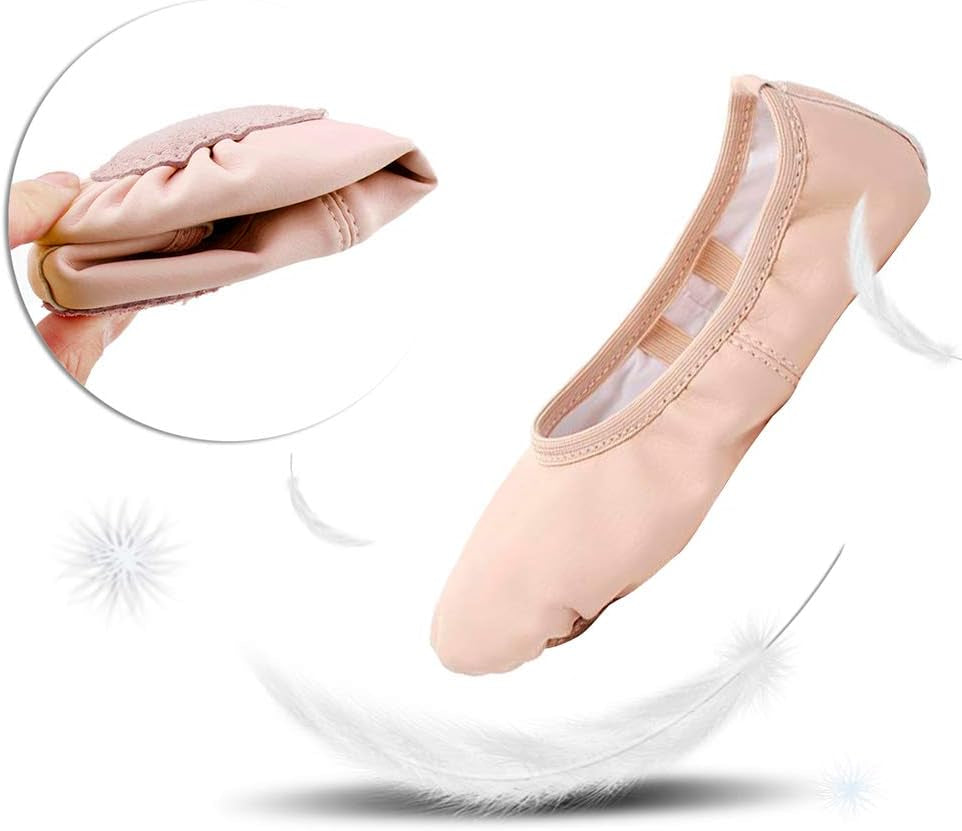 Ballet Shoes for Girls Toddler Ballet Slippers Soft Leather Boys Dance Shoes for Toddler/Little Kid/Big Kid