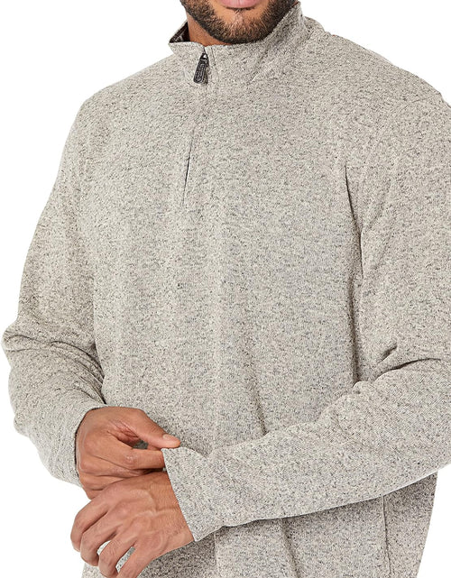 Load image into Gallery viewer, Men&#39;S Long Sleeve Fleece Quarter-Zip Sweater
