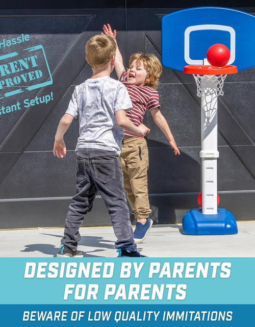 Load image into Gallery viewer, Tot Shot Toddler Basketball Set - Kids Indoor &amp; Outdoor Toy Hoop with Adjustable Height
