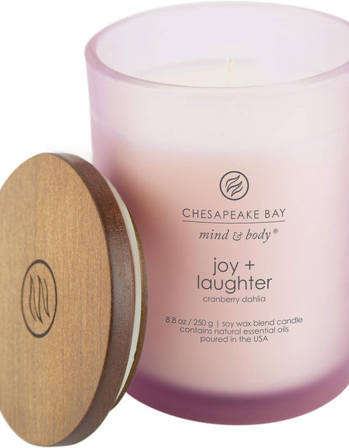 Load image into Gallery viewer, Scented Candle, Joy + Laughter (Cranberry Dahlia), Medium, Home Décor
