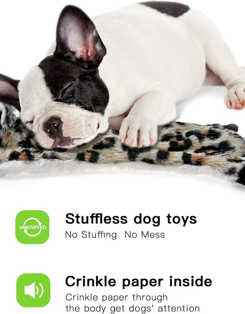 Load image into Gallery viewer, Dog Squeaky Toys No Stuffing 6 Pack Dog Toys Crinkle Dog Toys for Small Dogs Durable Dog Chew Toys Plush Cute Animals Natural Puppy Toys for Teething Pet Toys Squeak
