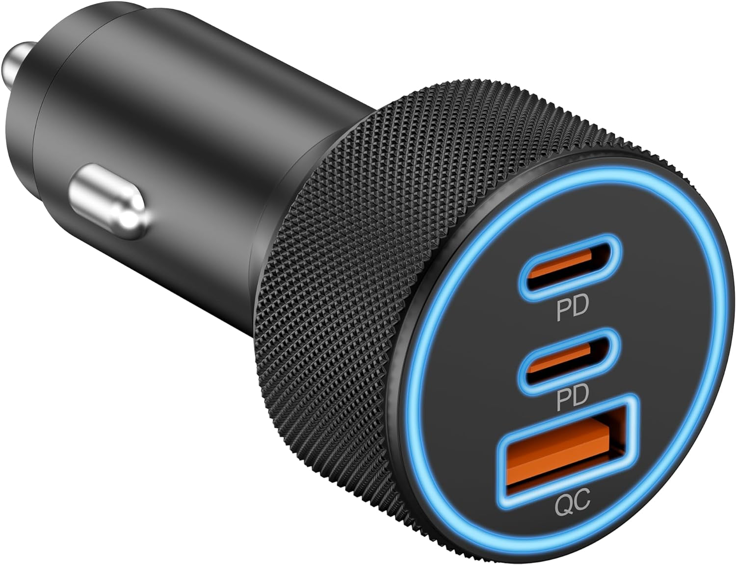 USB C Car Charger, 3-Port 67W Dual USB-C & USB-A Car Power Adapter PD/QC Fast Charging Cigarette Lighter for Iphone 16/15/14/13/12/11/Pro Max, Ipad, Samsung Galaxy S24/S23/S22/S21, Pixel, Android