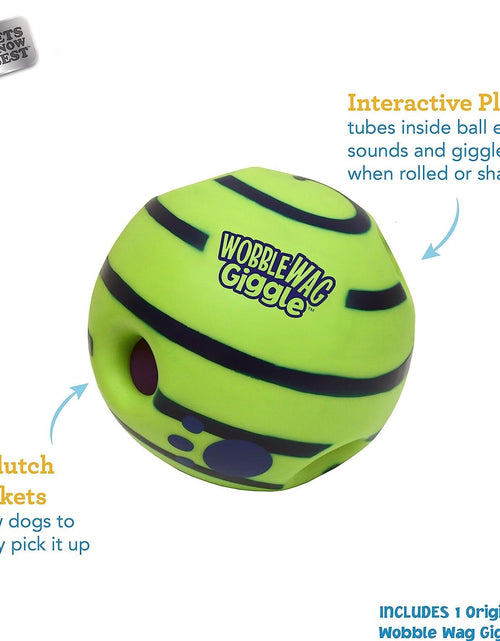 Load image into Gallery viewer, Ball, Interactive Dog Toy, Fun Giggle Sounds When Rolled or Shaken, Pets Know Best, as Seen on TV
