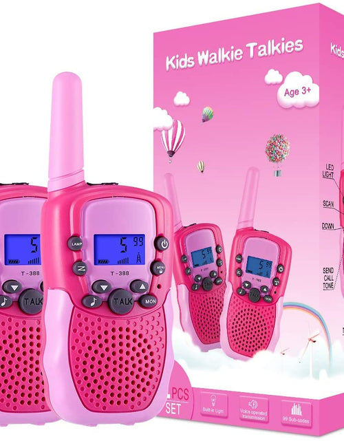 Load image into Gallery viewer, Toys for 3-12 Year Old Girls Boys, Walkie Talkies for Kids 22 Channels 2 Way Radio Toy with Backlit LCD Flashlight, 3 Miles Range for Outside, Camping, Hiking
