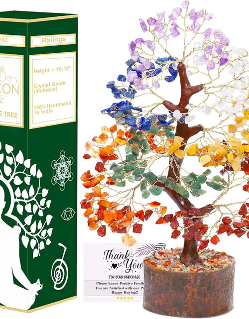 Load image into Gallery viewer, Seven Chakra Crystal Tree Birthday Gifts for Women, Crystal Tree of Life Sister Birthday Gifts Home Decor Birthday Gifts for Mom Positive Energy New Home House Warming Gifts for Women
