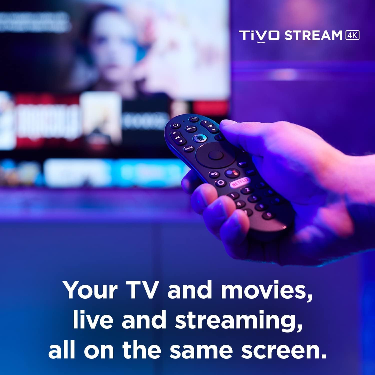 Stream 4K – Every Streaming App and Live TV on One Screen – 4K UHD, Dolby Vision HDR and Dolby Atmos Sound – Powered by Android TV – Plug-In Smart TV, One Size