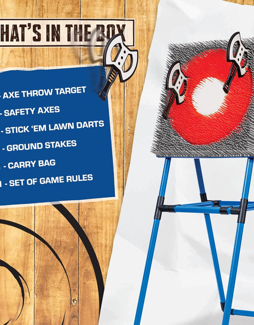 Load image into Gallery viewer, Eastpoint Axe Throw &amp; Lawn Dart Target Sets - Bristle Axe Throwing Target &amp; 2-In-1 Combo Backyard Game for Indoors and Outdoors
