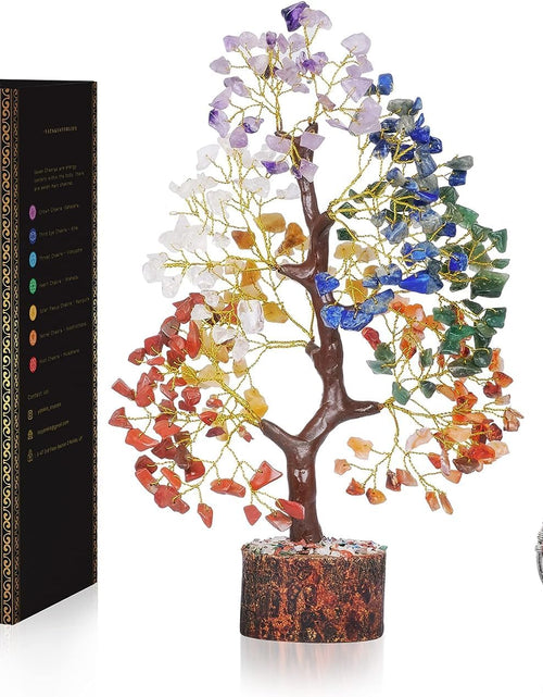 Load image into Gallery viewer, Chakra Crystal Tree - Handmade Healing Crystal Tree with 7 Chakra Stones - Decorative Tree of Life for Meditation, Feng Shui, and Home Decor - Unique Birthday Gifts for Women
