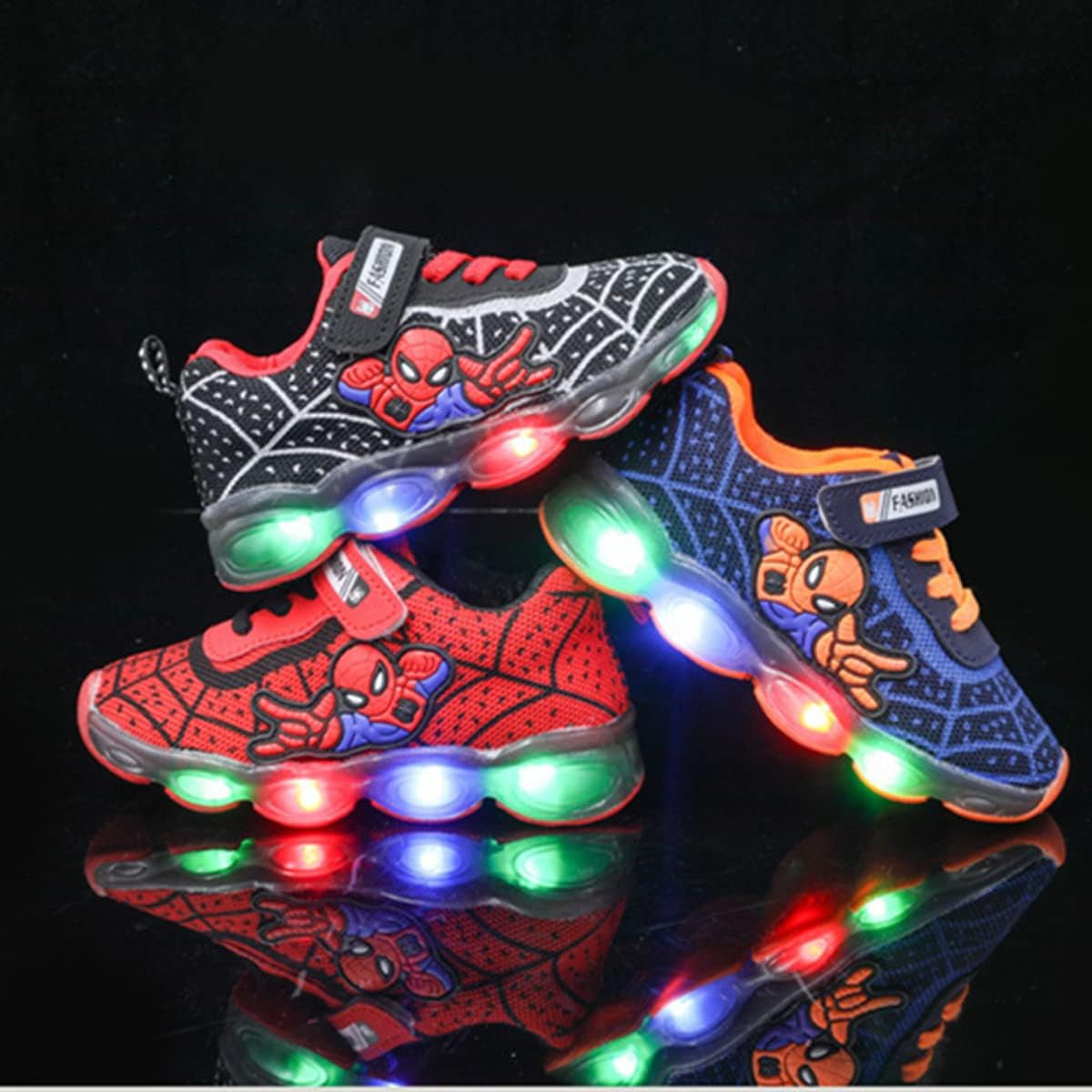 Children'S Casual Shoes Boys Breathable Non-Slip Light Sneakers Unisex Luminous Sneakers for Girls Sport Running Shoes