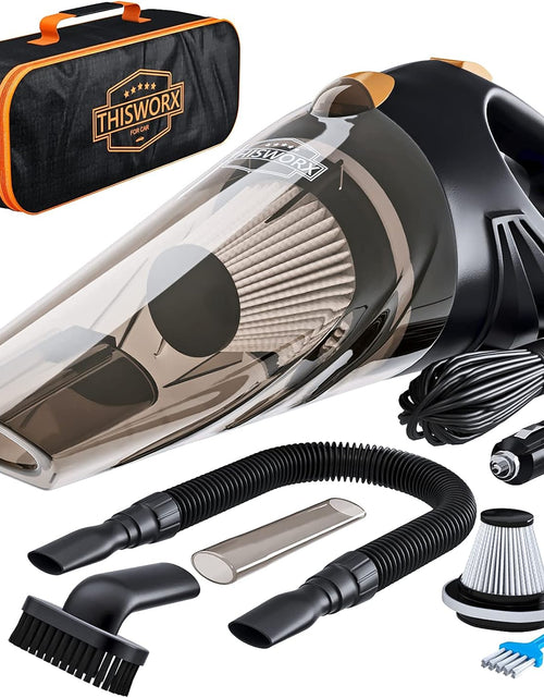 Load image into Gallery viewer, Thisworx Car Vacuum Cleaner - Portable Handheld Mini Vacuum Cleaner W/ 16Ft Cord, Bag, &amp; Attachments - Small Vacuum for Car, RV, Boats, Travel - Car Accessories
