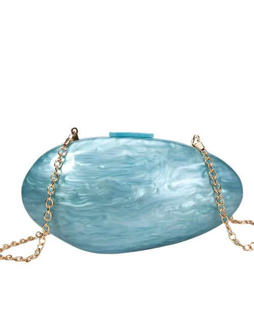 Load image into Gallery viewer, Pearl Acrylic Evening Bags Designer Luxury Clutch Purse Mini Women&#39;S Wallet Shell Chain Shoulder Crossbody Wedding Party Handbag
