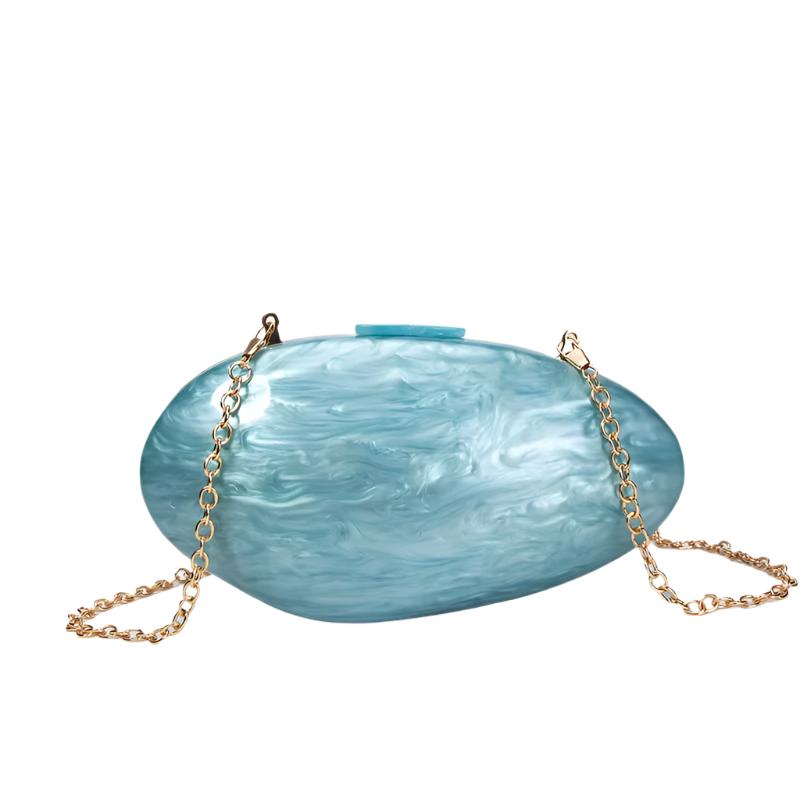 Pearl Acrylic Evening Bags Designer Luxury Clutch Purse Mini Women'S Wallet Shell Chain Shoulder Crossbody Wedding Party Handbag