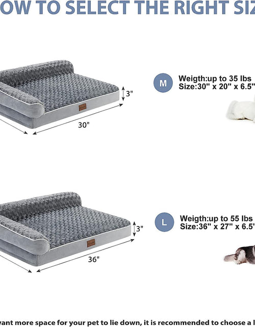 Load image into Gallery viewer, Orthopedic Dog Beds for Large Dogs-Waterproof Sofa Dog Bed with Removable Washable Cover, Large Dog Bed with Waterproof Lining and Nonskid Bottom,Pet Bed for Large Dogs
