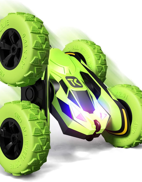 Load image into Gallery viewer, RC Stunt Cars Remote Control Car Double-Sided Driving 360-Degree Flips Rotating Car Toy, Green
