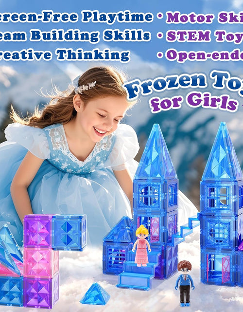 Load image into Gallery viewer, Diamond Magnetic Building Blocks - Frozen Princess Toys for 3-8 Year Old Girls &amp; Boys - 3 4 5 6 Year Old Girl Birthday Xmas Present
