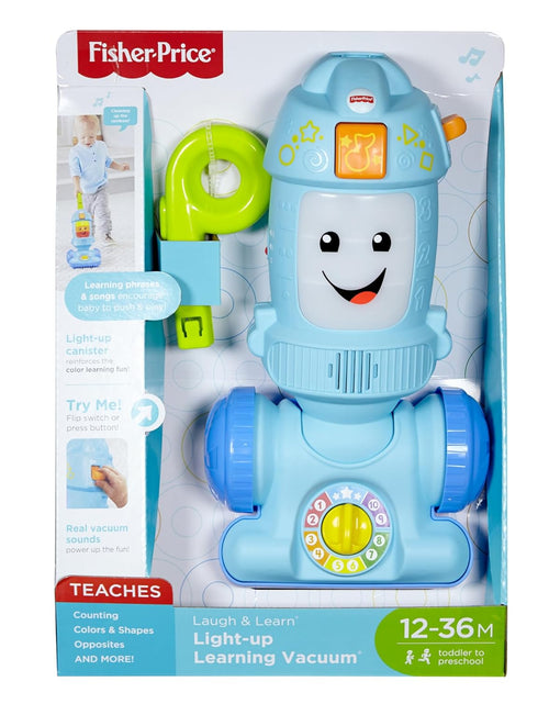 Load image into Gallery viewer, Toddler Toy Laugh &amp; Learn Light-Up Learning Vacuum Musical Push along for Pretend Play Infants Ages 1+ Years​
