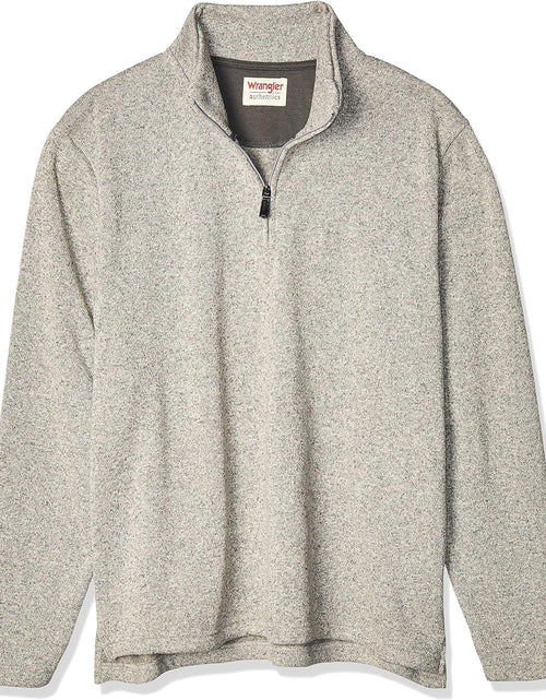 Load image into Gallery viewer, Men&#39;S Long Sleeve Fleece Quarter-Zip Sweater
