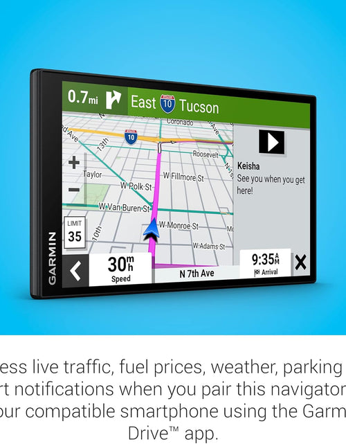Load image into Gallery viewer, Drivesmart 76, 7-Inch Car GPS Navigator with Bright, Crisp High-Resolution Maps and  Voice Assist
