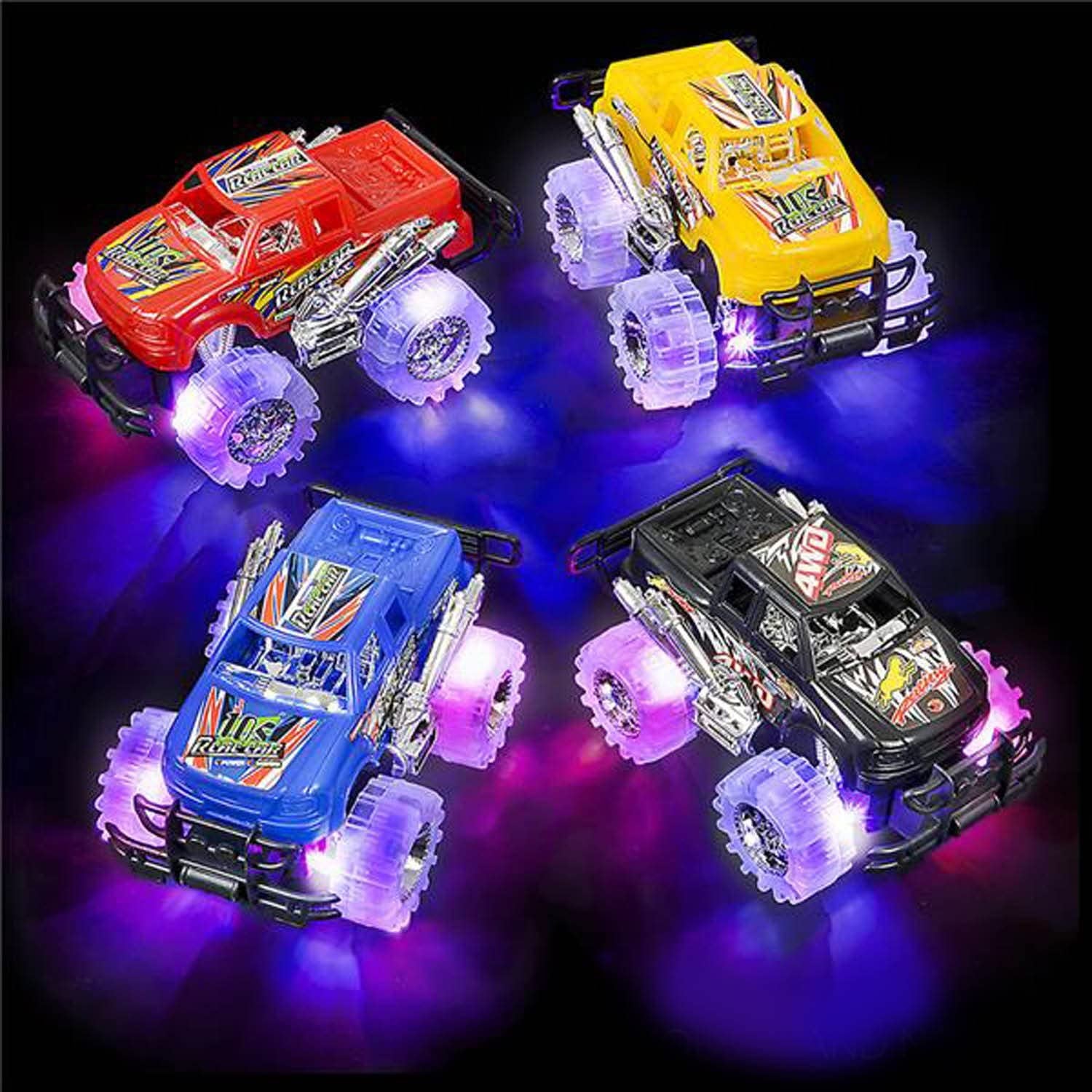 Light up Monster Trucks for Boys and Girls, Toy Truck Set of 2, Monster Trucks for Boys 3-6 Years Old, Toddler Monster Truck Toys, Light up Trucks, Easter Gifts for Kids