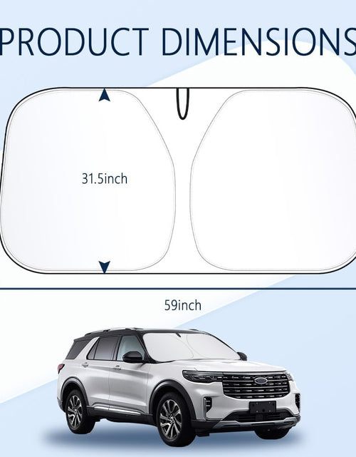 Load image into Gallery viewer, Sunshade for Car Windshield,240T Thickened Windshield Sun Shade for Blocking 99% Sunlight &amp; Heat,Summer Car Essentials Sun Cover for Car Windshield Fits Car,Truck,Suv
