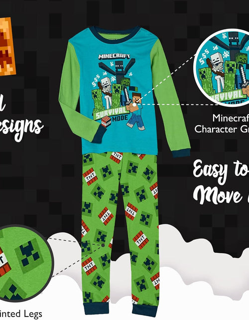 Load image into Gallery viewer, Boys&#39; 6-Piece Snug-Fit Cotton Pajama Set, Soft &amp; Cute for Kids
