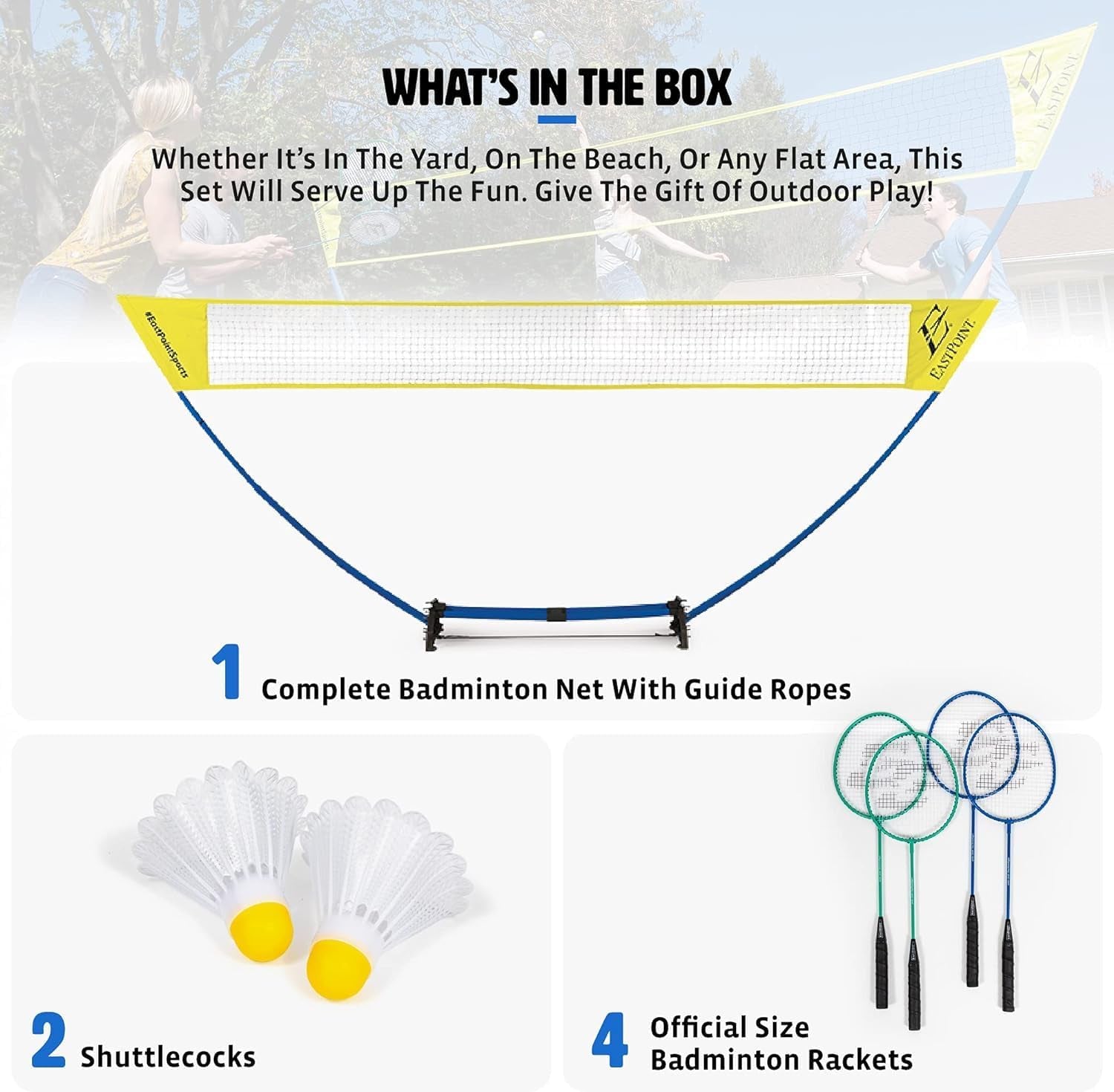 Easy Setup Badminton Set