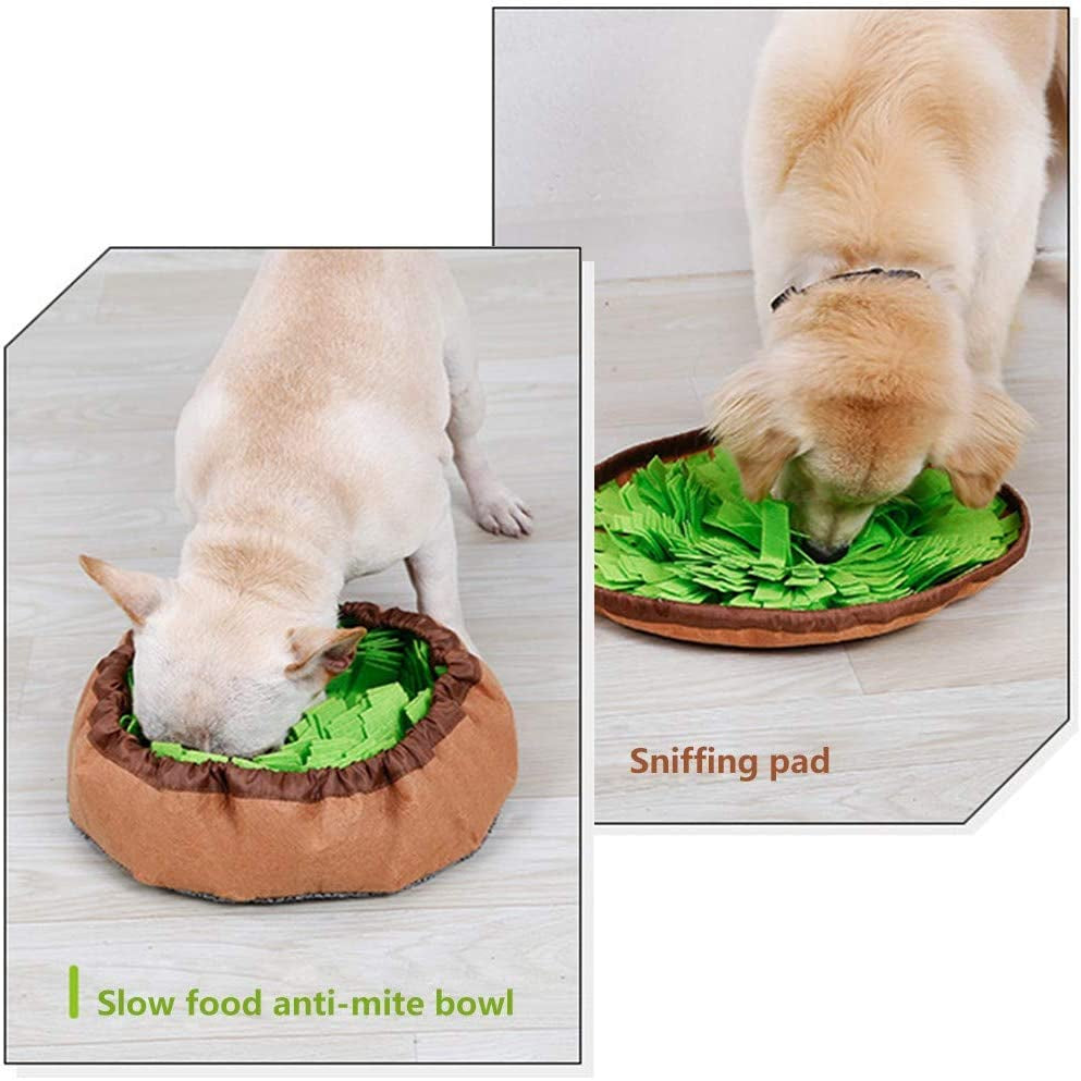 Pet Snuffle Mat for Dogs, Interactive Feed Game for Boredom, Encourages Natural Foraging Skills for Cats Dogs Bowl Travel Use, Dog Treat Dispenser Indoor Outdoor Stress Relief