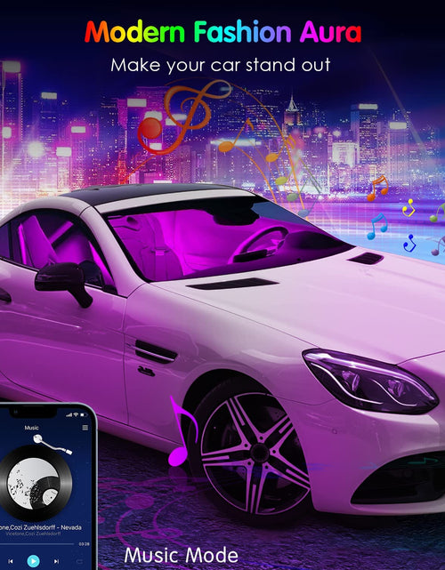 Load image into Gallery viewer, Interior Car Lights  Car Accessories APP Control with Remote Music Sync Color Change RGB under Dash Car Lighting with Charger 12V LED Lights Running Board Lights
