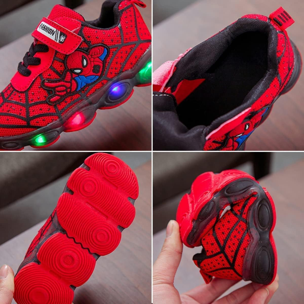 Children'S Casual Shoes Boys Breathable Non-Slip Light Sneakers Unisex Luminous Sneakers for Girls Sport Running Shoes