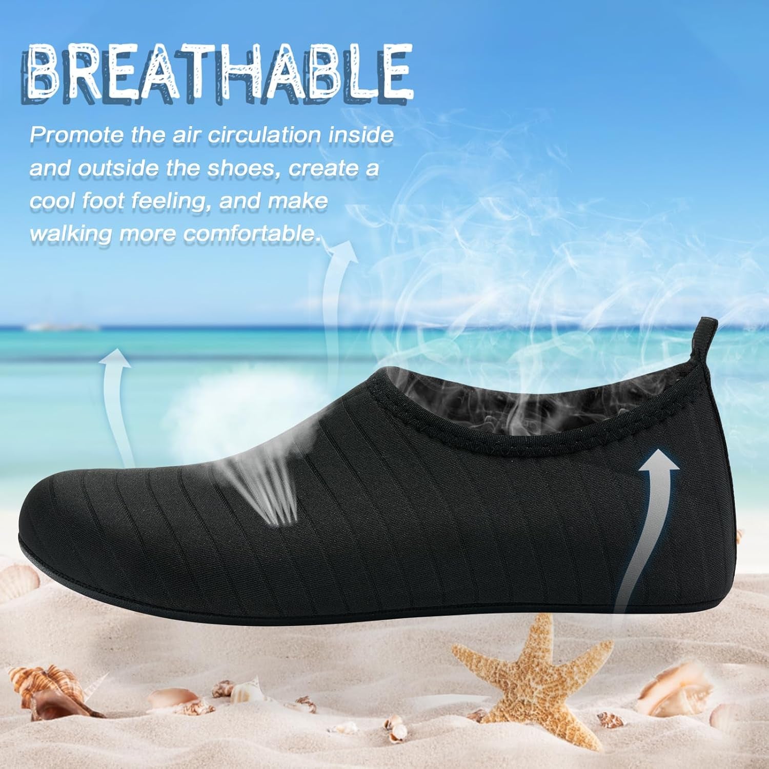 Water Shoes Barefoot Aqua Yoga Socks Quick-Dry Beach Swim Surf Shoes for Women Men