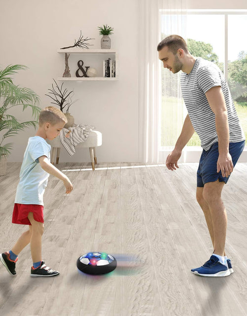 Load image into Gallery viewer, Hover Soccer Ball Boy Toy, Air Power Floating Hover Soccer with LED Light &amp; Soft Foam Bumper, Kids Training Soccer Ball Indoor Outdoor Game, Birthday Gifts for Age 3 4 5 6 7 8-10 Years Old Boys Girls
