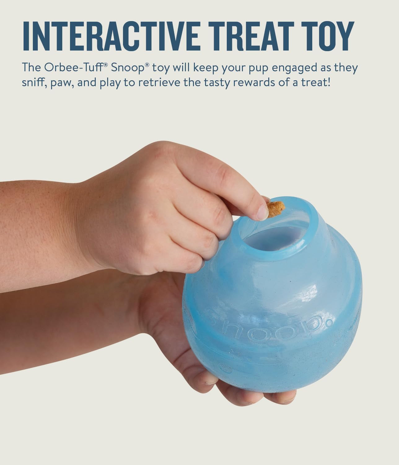 by Planet Dog Snoop Interactive Treat Dispensing Dog Toy, Large, Blue