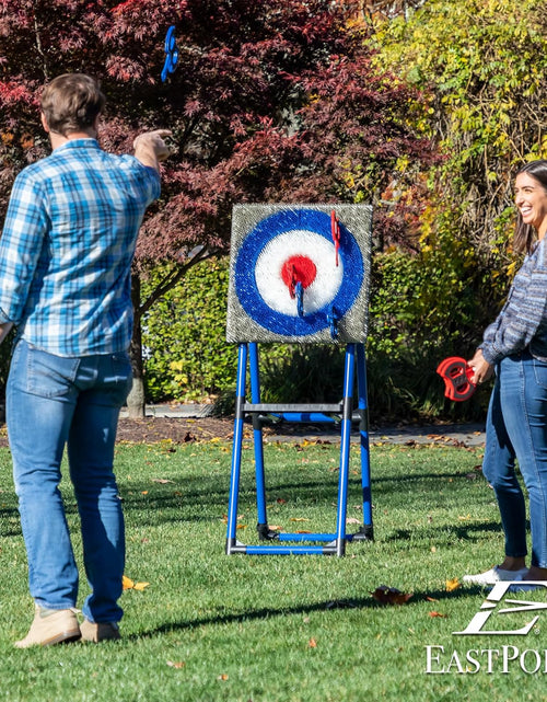 Load image into Gallery viewer, Eastpoint Deluxe Steel Frame Axe Throw Target Game Set - Steel Frame for Indoors and Outdoors
