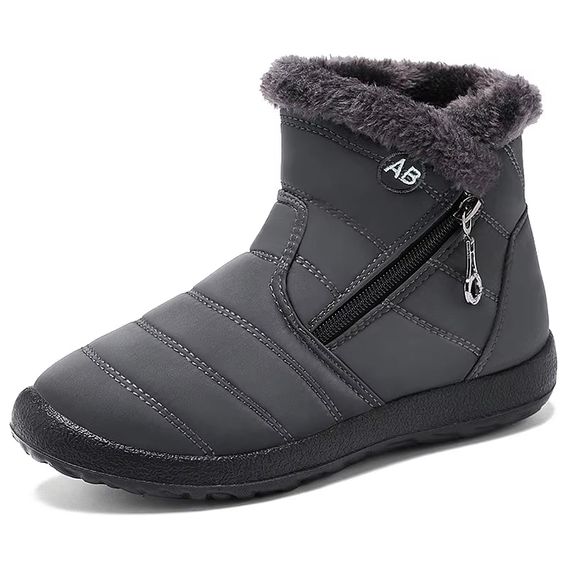 Same Style Wool Lined Snow Boots for Men and Women, Winter Warm, Waterproof, anti Slip Ankle Boots, Warm Outdoor Short Boots