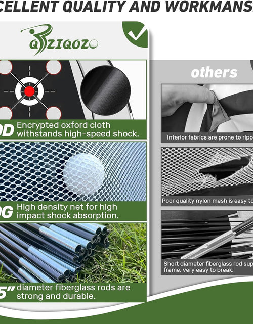 Load image into Gallery viewer, Golf Net, Golf Practice Net with Golf Mat, Golf Hitting Aid Nets 10X7Ft for Backyard Driving Chipping Training Swing with Target/Mat/Balls/Tee Outdoor&amp; Indoor–Golf Gifts for Men/Dad/Him | Golf Lovers
