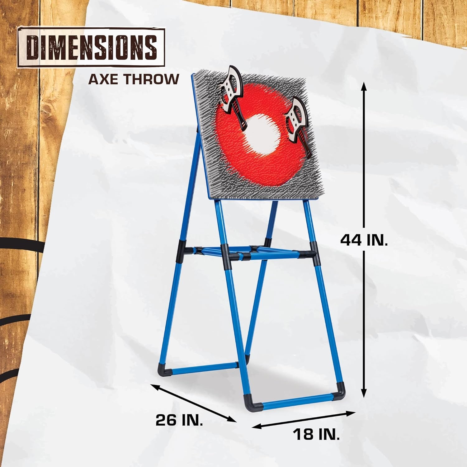 Eastpoint Axe Throw & Lawn Dart Target Sets - Bristle Axe Throwing Target & 2-In-1 Combo Backyard Game for Indoors and Outdoors