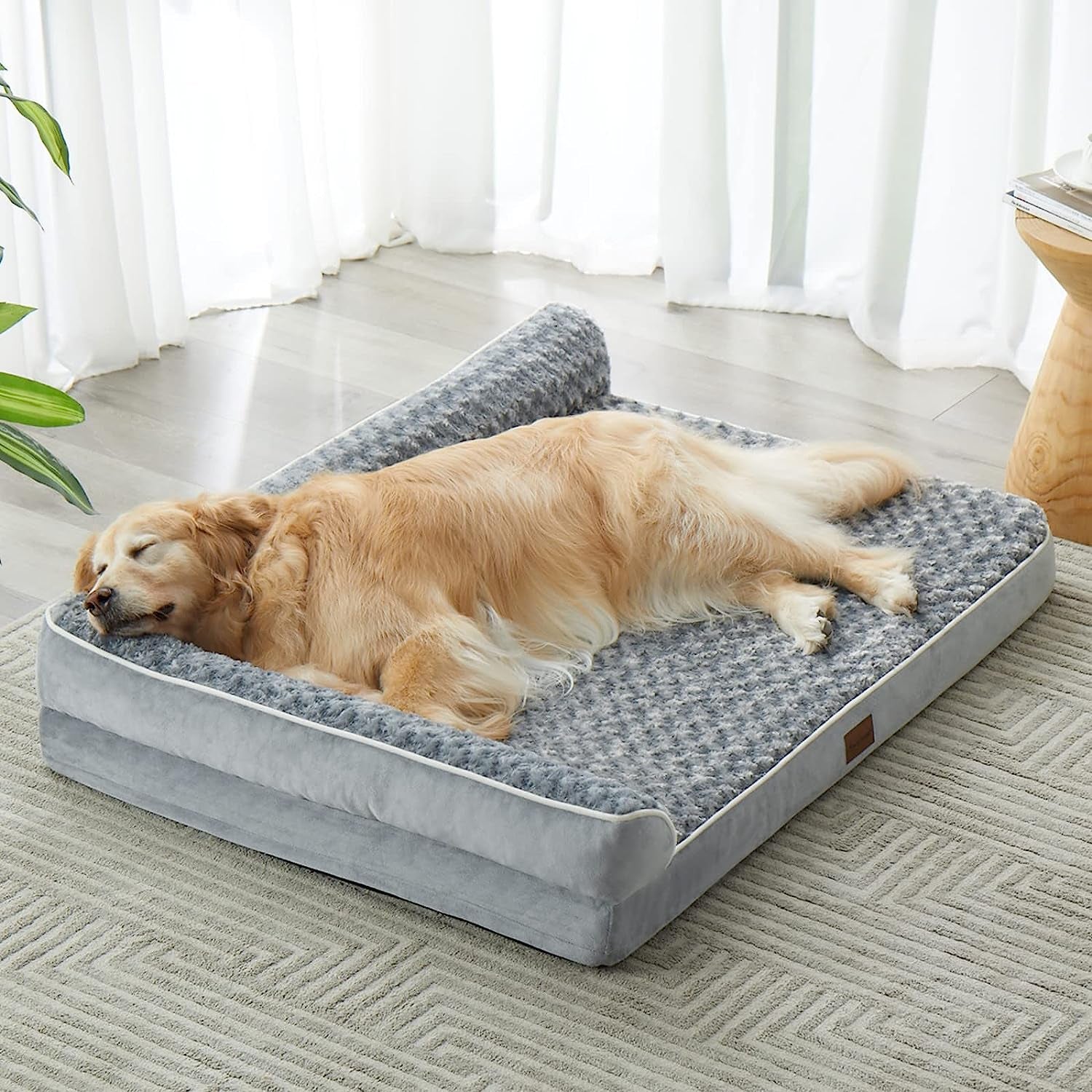 Orthopedic Dog Beds for Large Dogs-Waterproof Sofa Dog Bed with Removable Washable Cover, Large Dog Bed with Waterproof Lining and Nonskid Bottom,Pet Bed for Large Dogs