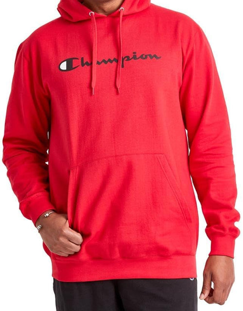 Load image into Gallery viewer, Men&#39;S Hoodie, Powerblend, Fleece Men&#39;S Hoodie, Comfortable Men&#39;S Sweatshirt, Script Logo (Reg. or Big &amp; Tall)
