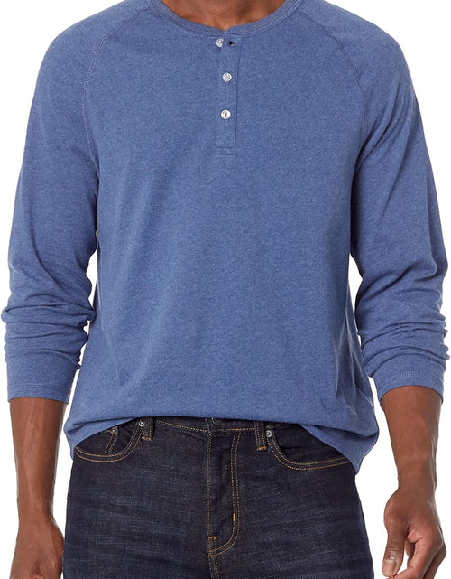 Load image into Gallery viewer, Men&#39;S Regular-Fit Long-Sleeve Henley Shirt (Available in Big &amp; Tall)
