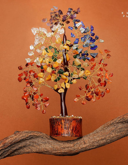 Load image into Gallery viewer, Crystal Tree of Life 7 Chakra Healing Crystal Trees for Home Decor, Office Desk Decor, Living Room Decor, Handmade Bonsai Trees for Positive Energy, Money, Good Luck Birthday Gifts for Women, Mom
