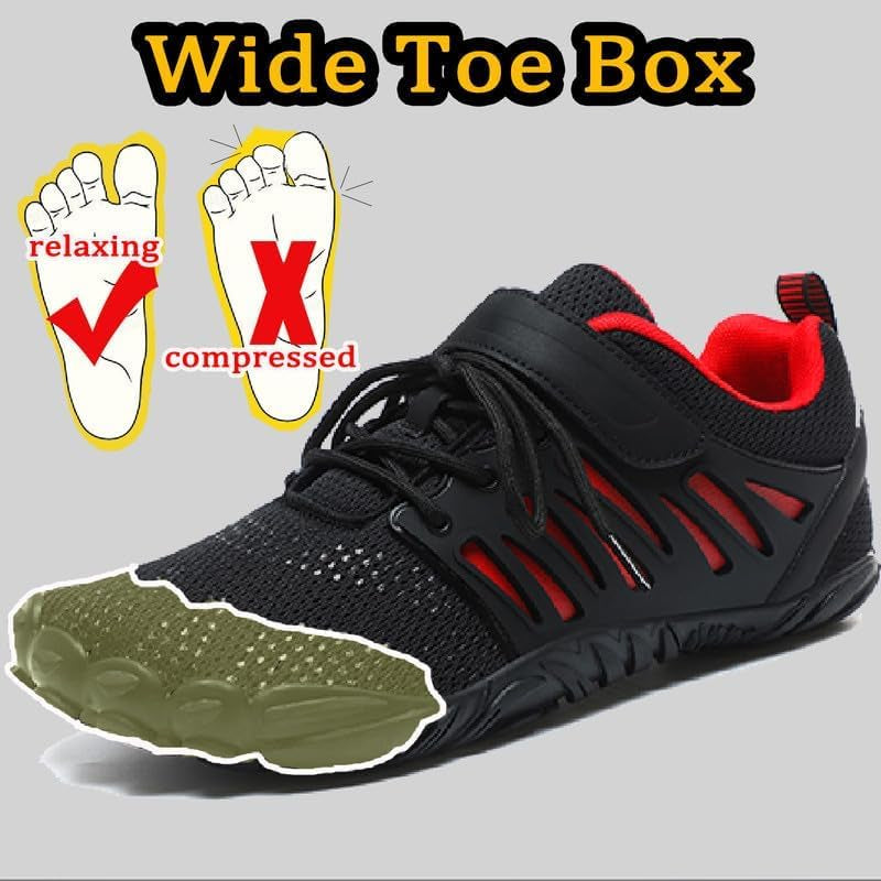 Barefoot Shoes Men Zero Drop Shoes Men Toe Shoes for Men Minimalist Shoes for Men Mens Barefoot Shoes Mens Workout Shoes Men'S Cross-Trainer Mens Athletic Hiking Water Shoes