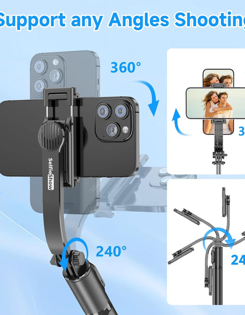 Load image into Gallery viewer, Selfie Stick, Extendable Selfie Stick Tripod with Wireless Remote and Tripod Stand, Portable, Lightweight, Compatible with Iphone 15 14 13 12 Pro Xs Max X 8Plus, Samsung Smartphone and More
