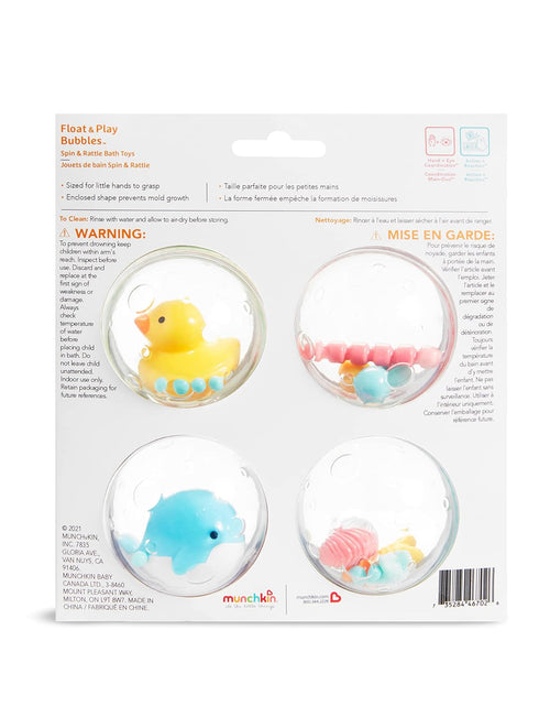 Load image into Gallery viewer, ® Float &amp; Play Bubbles™ Baby and Toddler Bath Toy, 4 Count
