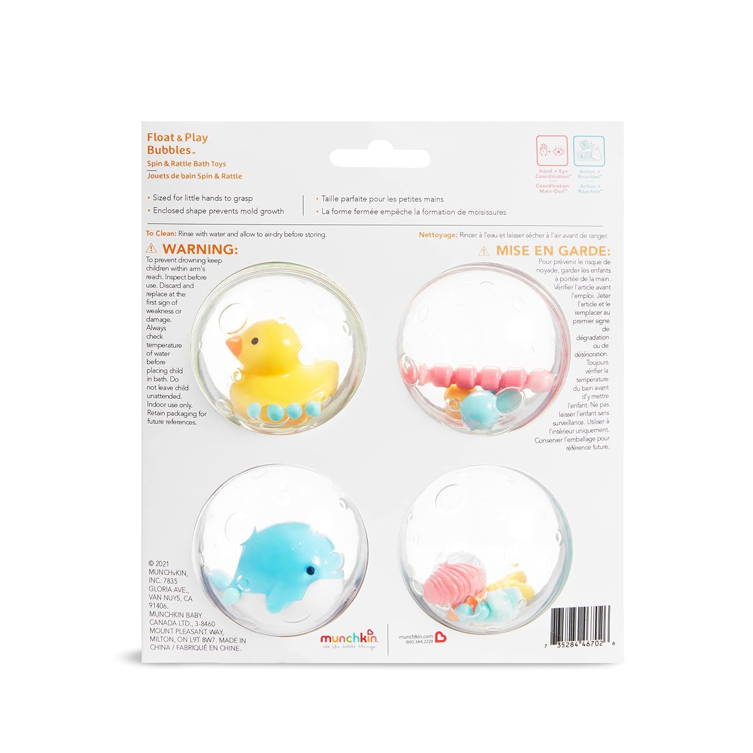 ® Float & Play Bubbles™ Baby and Toddler Bath Toy, 4 Count