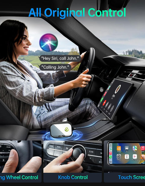 Load image into Gallery viewer, Wireless Carplay Adapter for Apple Iphone, Converts Factory Wired Carplay to Wireless Carplay 2024 Upgrade Plug &amp; Play Auto Connect Fast Easy Use for Cars from 2017 &amp; Iphone Ios Black
